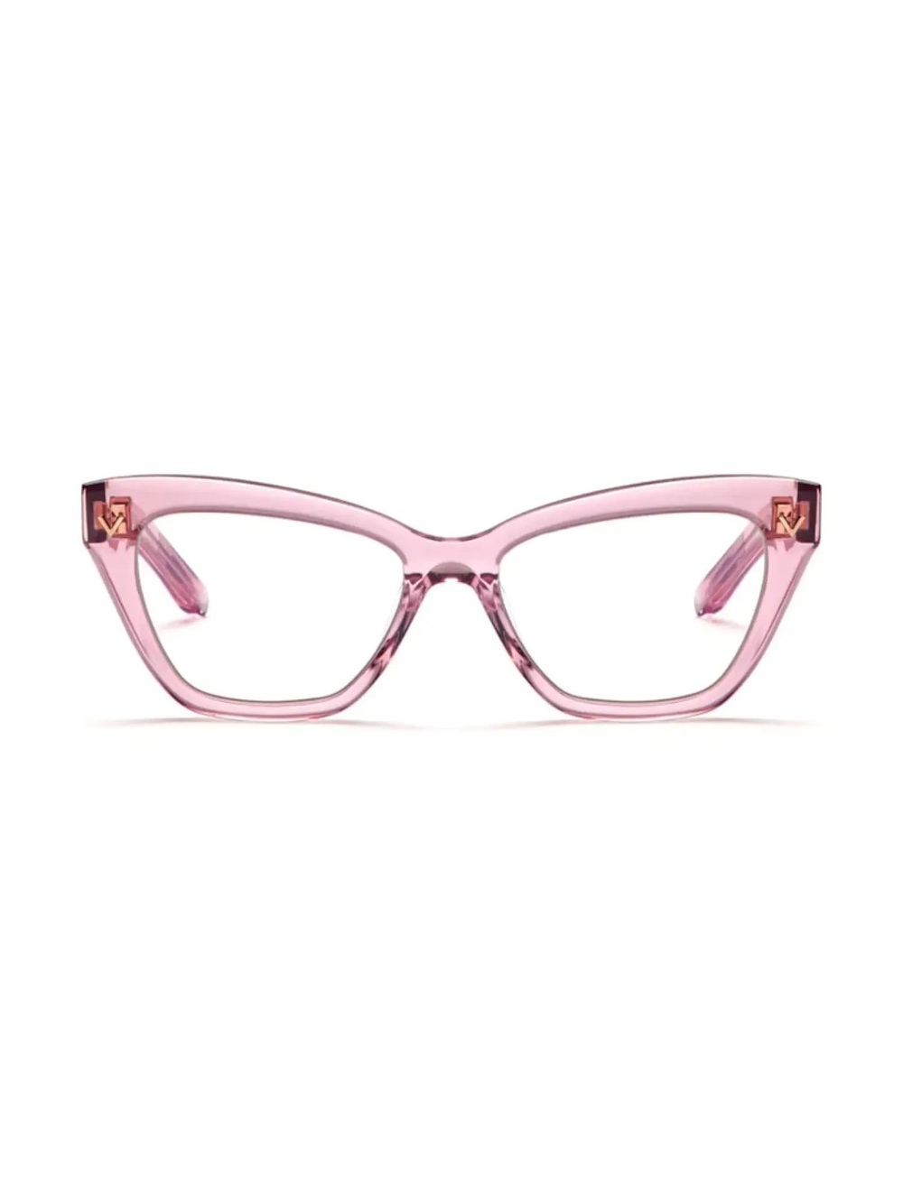 New Valentino Eyeglasses V-TALE VLX-140C Transparent Pink 53mm NWT - Picture 2 of 4